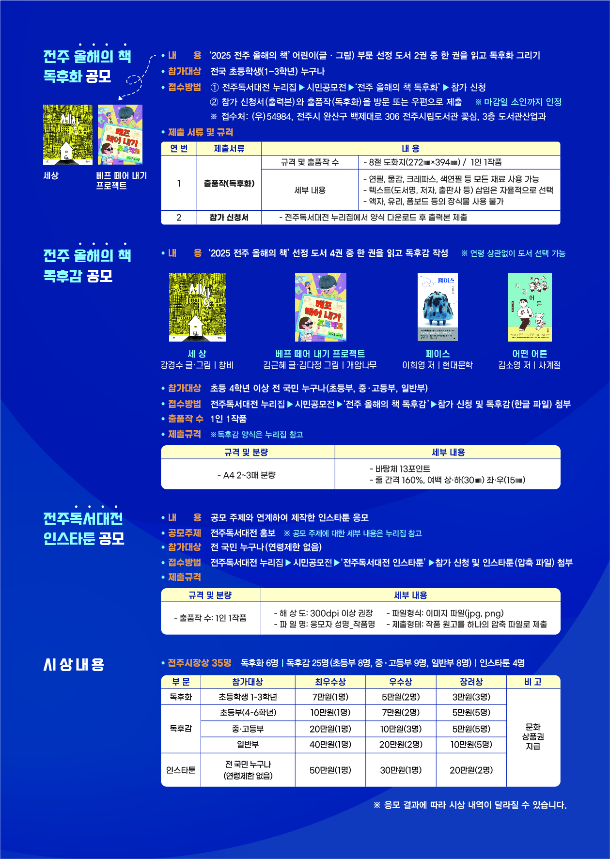 2025 전주독서대전 시민공모전